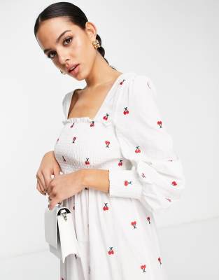 midi cherry dress