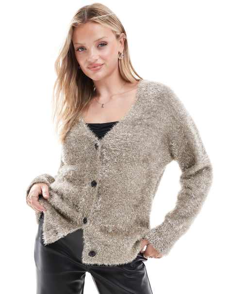 Never Fully Dressed - Gilet en maille métallisée - Doré - view 1