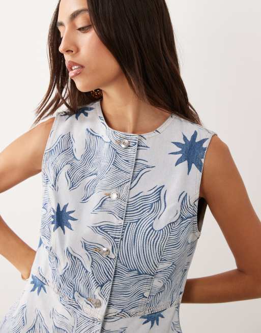 Never Fully Dressed - Ellie - Co-ord set van denim keperstof, 3 van 3