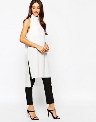 Never Fully Dressed High Neck Tunic with Side Splits | ASOS