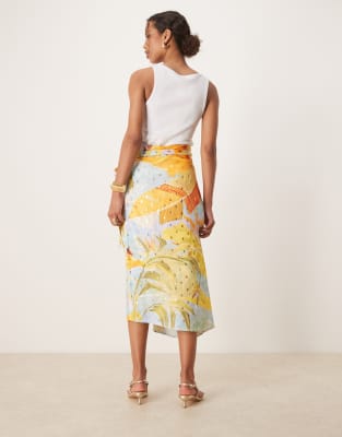 Never Fully Dressed Jaspre Wrap Midaxi Skirt