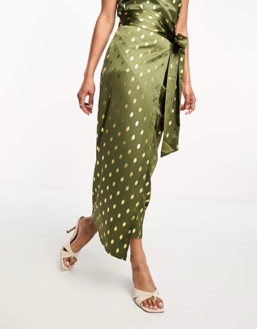 never fully dressed gold wrap skirt Gold Snake Jaspre Wrap Skirt main image 1