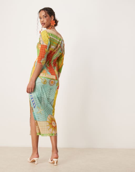 mesh midaxi dress Georgia Mesh Midaxi Dress Forest Green | Wedding Guest Dress