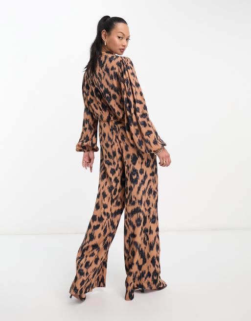 Animal print jumpsuit online