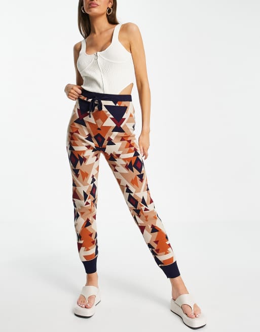 Never Mind Printed Top with Jogger Set