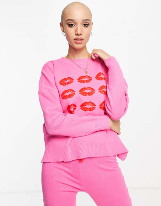 Pink hot sale lips jumper