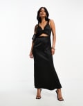 [Never Fully Dressed] Never Fully Dressed lace cut-out midaxi dress in black 16 Black