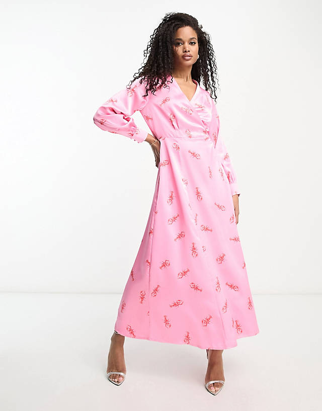 Never Fully Dressed - long sleeve lobster midaxi dress