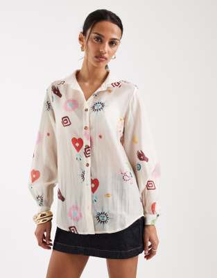 Never Fully Dressed Marley Charms Shirt In White