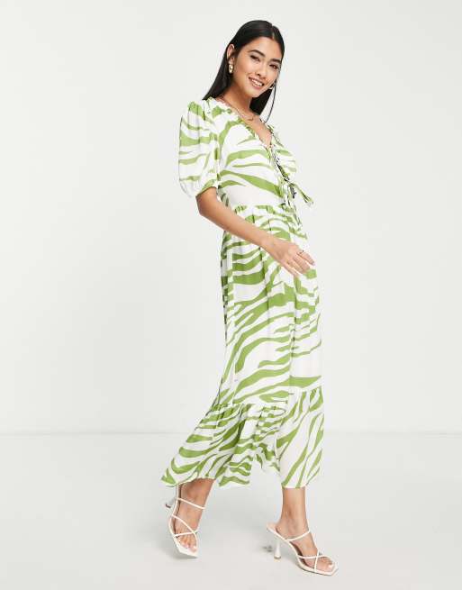 Asos zebra dress online