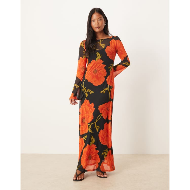 knee length dresses for ladies Burgundy & Blue Poppy Aria Dress – Never Fully Dressed
