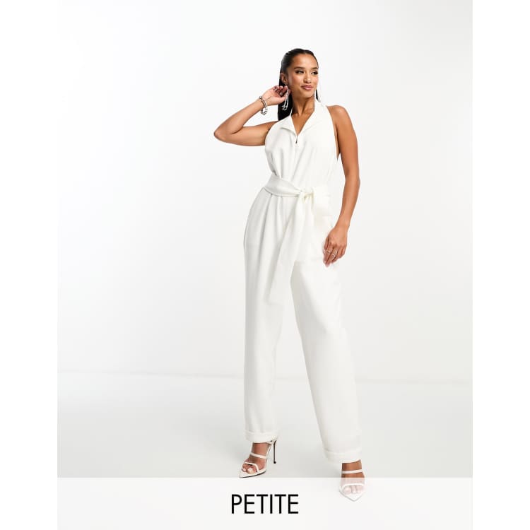 Petite wrap jumpsuit online