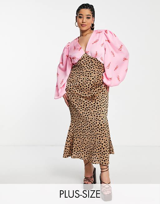 Leopard Contrast Maxi Dress Leopard Contrast Maxi Dress