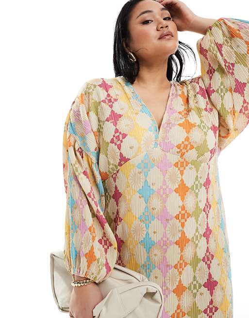 Never Fully Dressed Plus flared sleeve midaxi dress in Never Fully Dressed Plus flared sleeve midaxi dress in