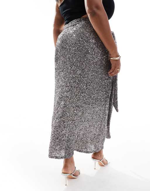 Plus size sequin skirt vs brim hot sale