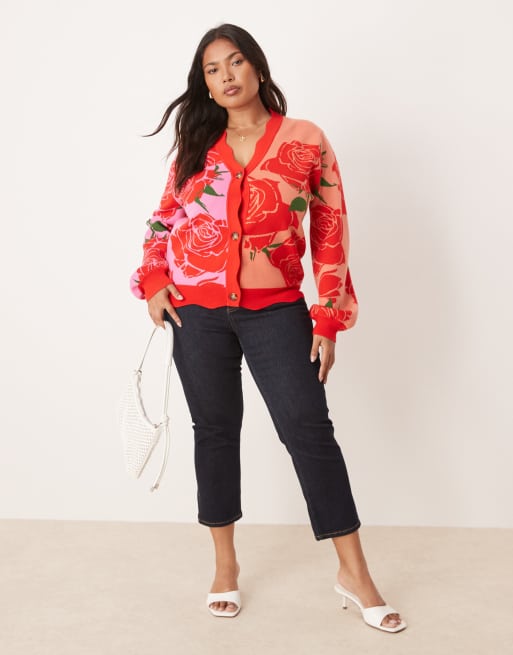 open lace back dress Never Fully Dressed Mystical Cardigan: Red  Le Muse