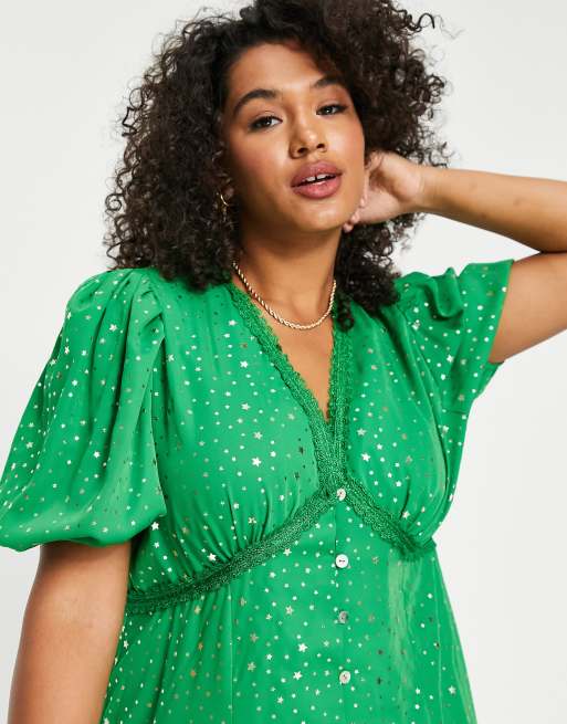 【希少★美品】350G THE ART OF PUTTING 33NEWPORT ASOS LUXE jacquard off shoulder 3D floral skater mini dress