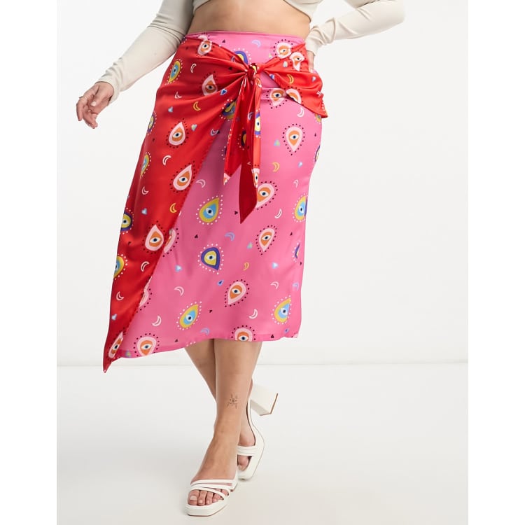 ◎BADBLOOD◎ billy wrap skirt red w-skt24-024 badblood – BBGSHOPHK