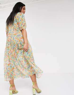yellow sheer maxi dress