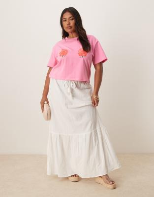 Never Fully Dressed Plus Rose Print Baby Tee