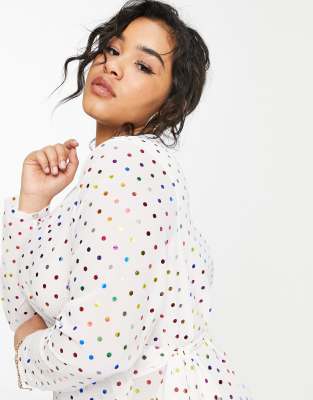 rainbow spot dress