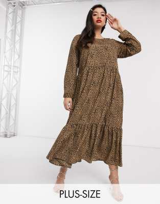 plus size trapeze maxi dress