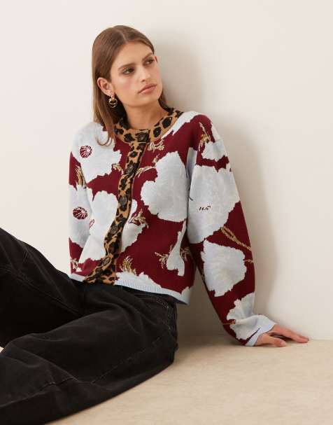 Never Fully Dressed Poppy Cardigan in purple and blue - view 1