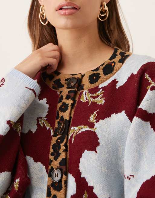 Never Fully Dressed Poppy Cardigan in purple and blue | ASOS