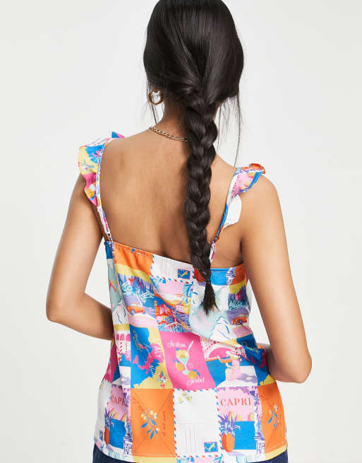 Never Fully Dressed – Postcard – Camisole-Oberteil in mehrfarbig, Kombiteil, 2 von 4