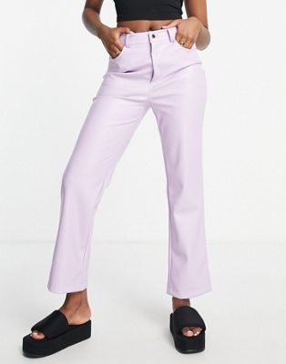Never Fully Dressed PU trouser in lilac