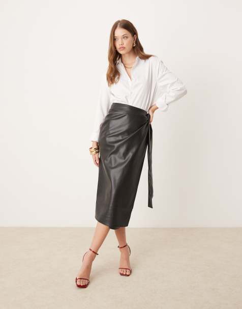 Faux Leather Skirts Mini Leather Skirts ASOS