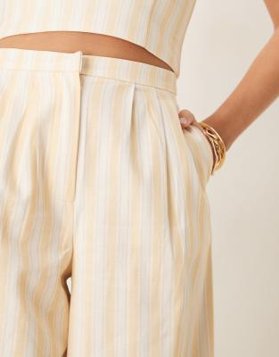 Never Fully Dressed Relaxed Pants With Pockets In Yellow