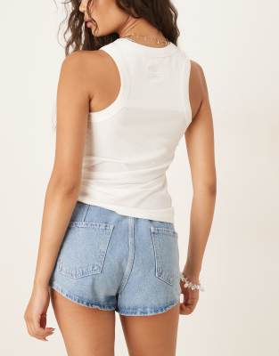 Never Fully Dressed Ribbed Metallic Cowgirl Tank Top