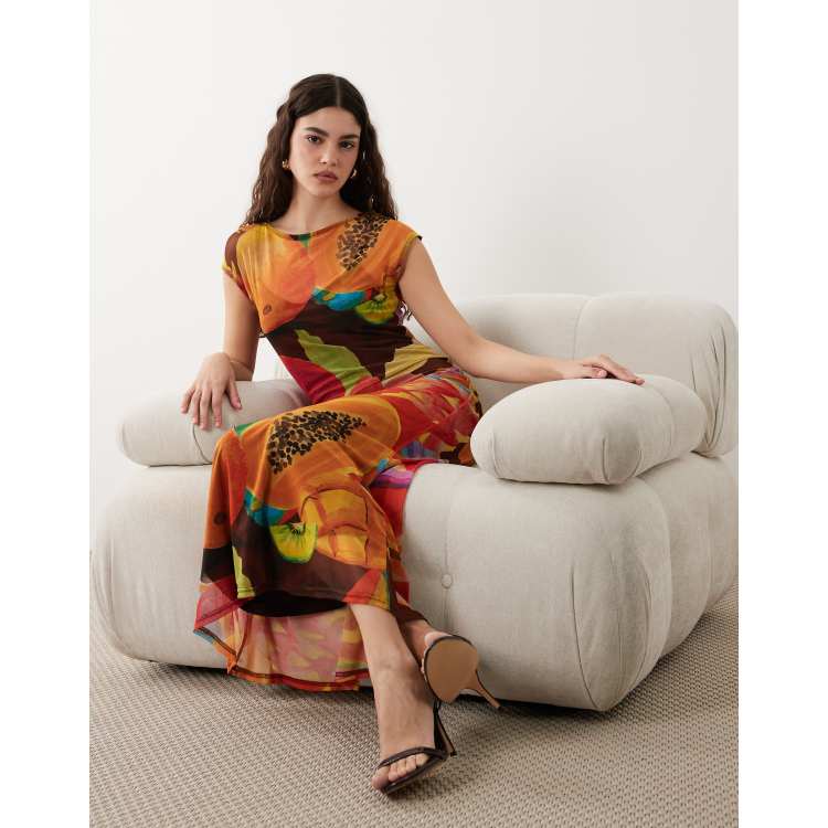 green evening dress long Long Sleeve Cross Over Floor-Length Evening Dress