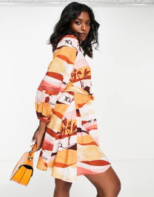 Never Fully Dressed Sahara mini dress in pink - ASOS Price Checker