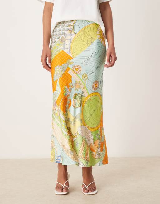 never fully dressed orange skirt Never Fully Dressed Dorris Skirt - Orange - 51% Off
