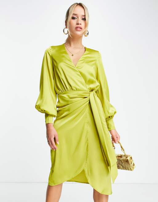 Never fully dressed hot sale gold wrap dress