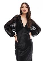 Never Fully Dressed Mimi slip midaxi dress in orange