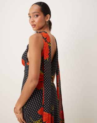 Never Fully Dressed Sophie Midi Dress In Black