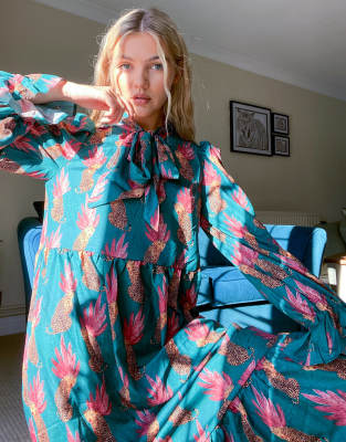 never fully dressed green leopard dress