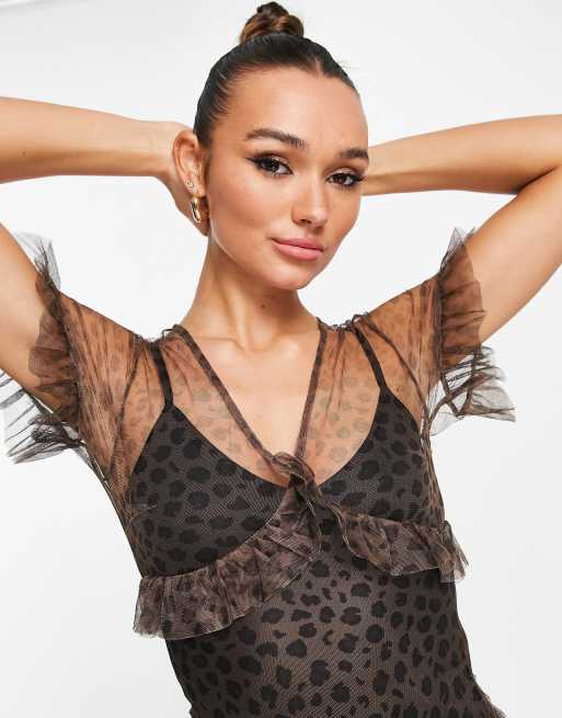 Leopard Mesh Top – Never Fully Dressed