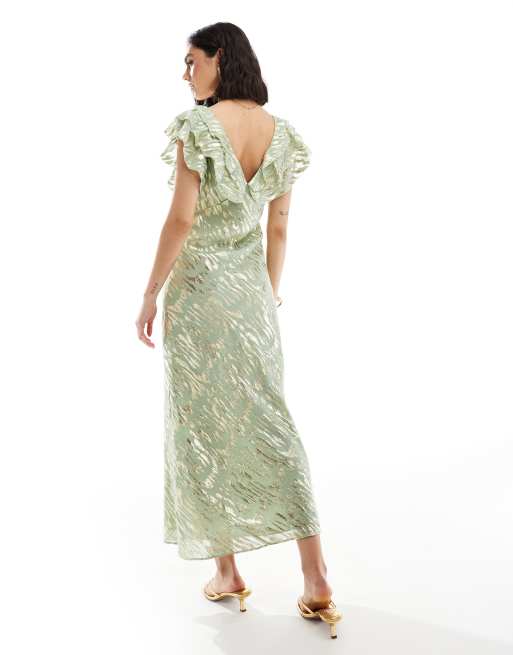 green emerald velvet dress Lime Sequin Slip Dress – Never Fully Dressed