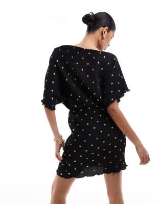 black midi turtleneck dress Neoprene Turtleneck Midi Dress main image 0