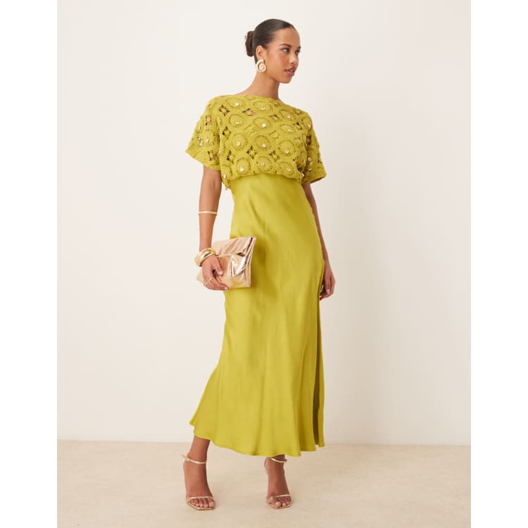 olive green one piece dress Olive Branch One Shoulder Maxi Dress Green