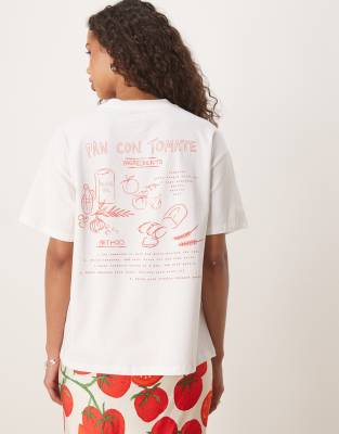 Never Fully Dressed Tomato Baby Tee In White