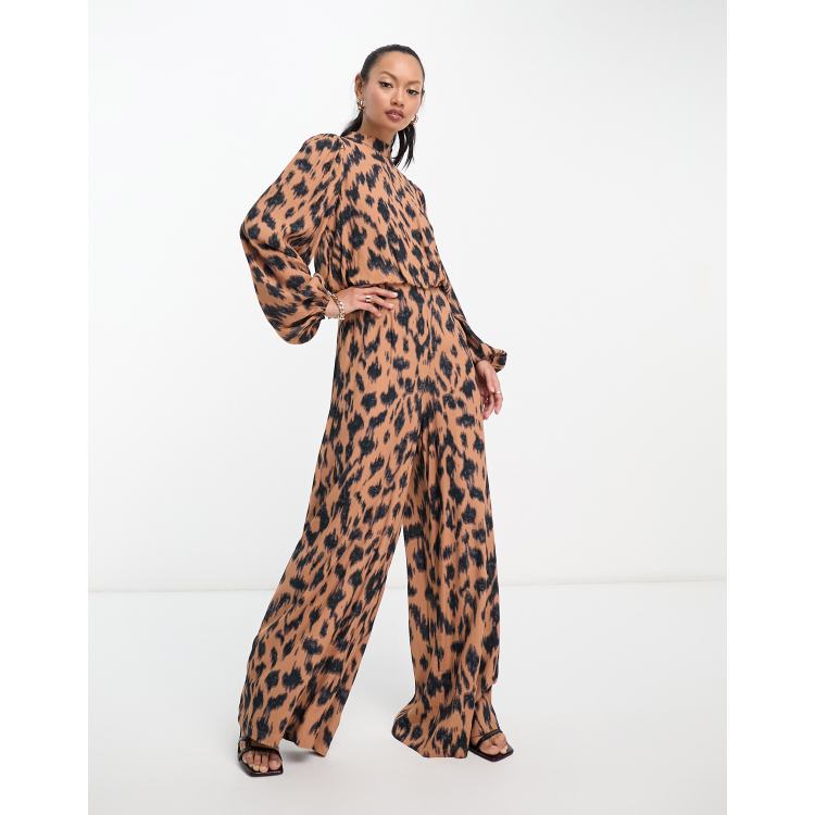 Leopard pantsuit clearance