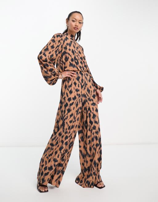 Animal sales print jumpsuit