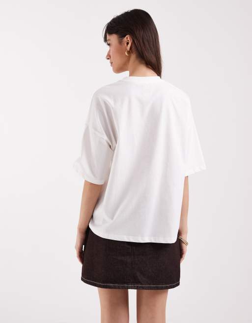 Never Fully Dressed – Żółty bawełniany T-shirt z nadrukiem kwiatu, 7 z 7