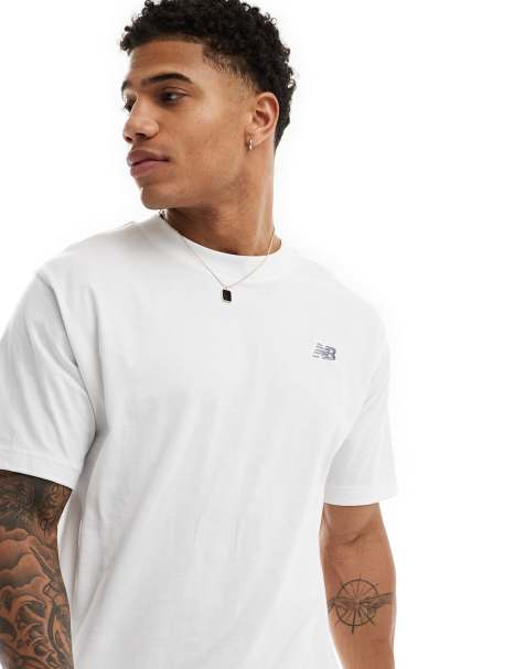 New Balanace small logo t-shirt in white - view 1