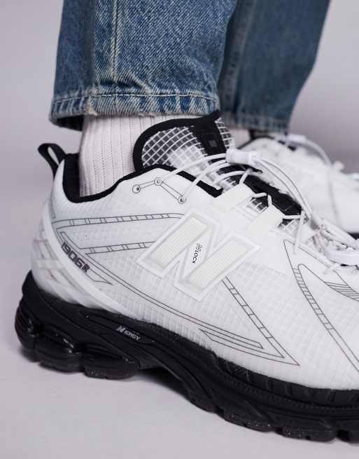 New Balance - 1906 - Baskets unisexes à lacets autobloquants - Blanc et noir, 4 de 5